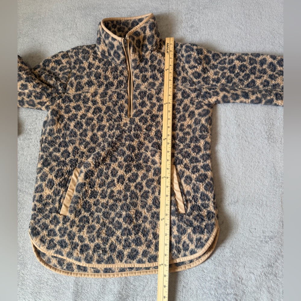Abercrombie & Fitch Leopard Sherpa
Jacket Womens M Half Zip Fleece Cozy
Y2K - Picture 9 of 14